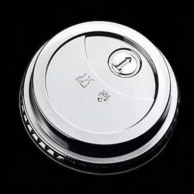 Disposable Custom Logo Printed Cold Coffee Cup  Plastic Cups with Sip Lids