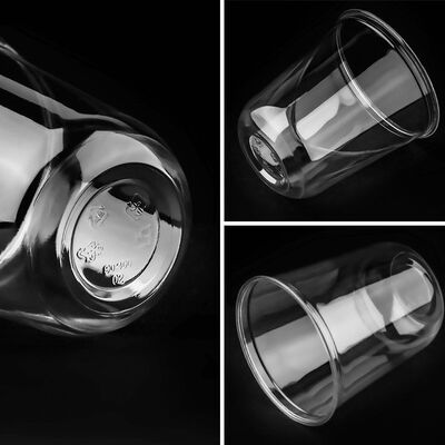 Disposable Custom Logo Printed Dessert Cup PET Plastic Cups with Dome Lids