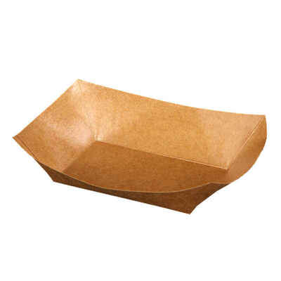 Custom Biodegradable Paper Food Boat Heavy Duty