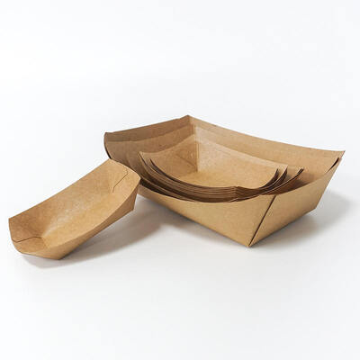 Custom Biodegradable Paper Food Boat Heavy Duty