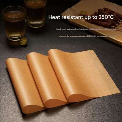 Factory Food Grade Greaseproof Custom Size Silicone Paper Baking Paper