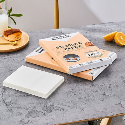 Factory Food Grade Greaseproof Custom Size Silicone Paper Baking Paper