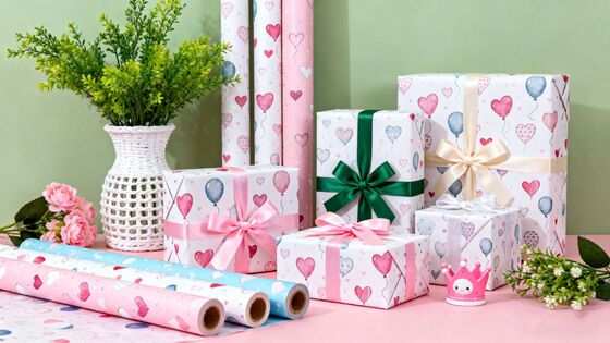 Custom Wholesale Greaseproof Disposable Recyclable Double Side gift packaging paper