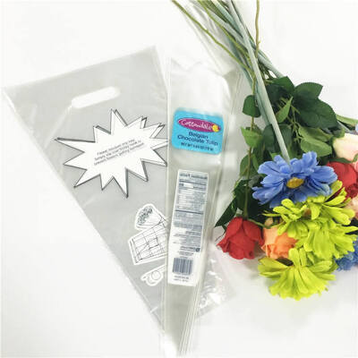 Custom Logo Printed Flower Wrapping Paper Bags Floral Wrapping Clear Flower Sleeves for Floral Bouquets Packaging