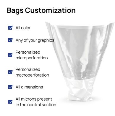 Customizable foldable plastic vase bag for flowers