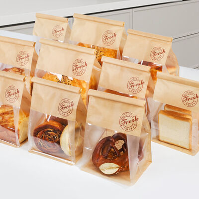 Custom Bread Bag With Tin Tie For Food Packaging