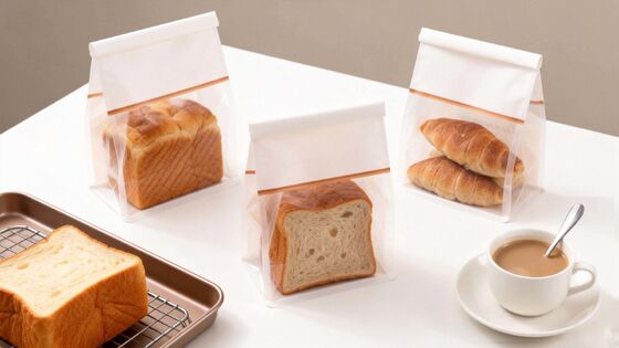 Custom Bread Bag With Tin Tie For Food Packaging