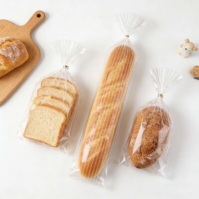 Custom Twist-Tie Plastic Bread Bags For Food Packaging