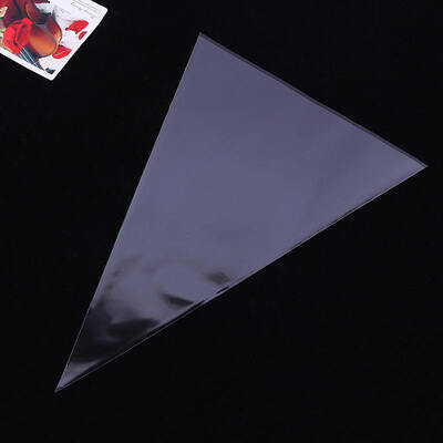 Customizable Clear Cellophane Plastic Popcorn Bag Cone Cellophane Bag For Food Packaging