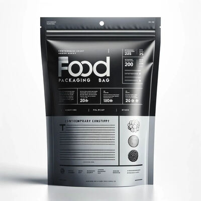 Customizable Stand up Pouch With Window  Food Packaging Bag Ziplock Bag