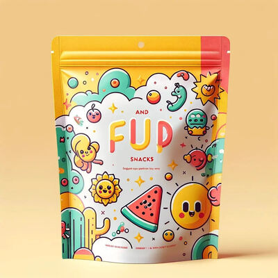 Customizable Stand up Pouch With Window  Food Packaging Bag Ziplock Bag