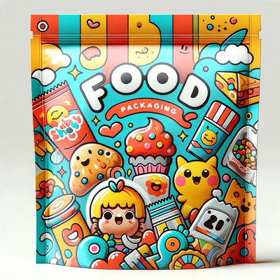 Customizable Stand up Pouch With Window  Food Packaging Bag Ziplock Bag