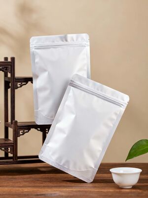Customizable White Matte Stand-up Pouches For Food Packaging