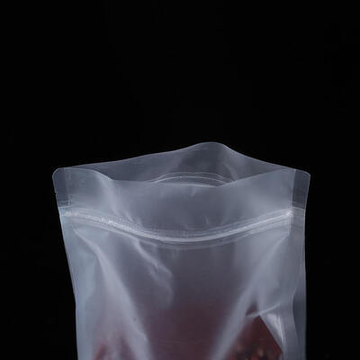 Customizable Plastic Clear Transparent/Frosted Food-Grade Stand-Up Self-Sealing Bags For Food Packaging