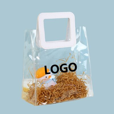 Customizable Food-Grade Transparent/Frosted Flat Satchel Self-Sealing  Plastic Bags Carry Handle For Food Packaging
