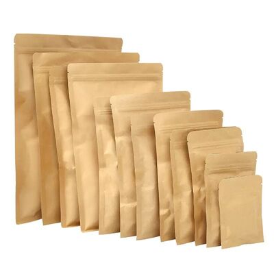 Wholesale Custom Flat-bottom Kraft Bag | Self-sealing Aluminum-plated (MOQ 50000, FDA Approved