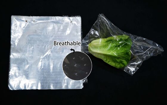 Best price Green Bags Keep Vegetables Fresh Micro-perforated Liner clear CPP Plastic lettuce  Bag Packing for Fruit
