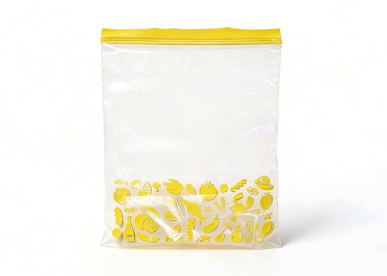 Customizable PE Double Zipper Food Storage Bags BPA-Free Leakproof & Reusable Ideal for Kitchen Organization & Meal Prep