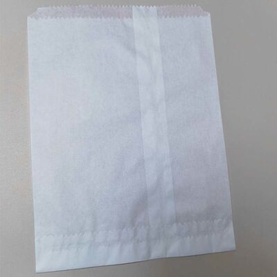 Bulk Flat Bottom White Paper Bread Bag Packaging For Loaf Bread