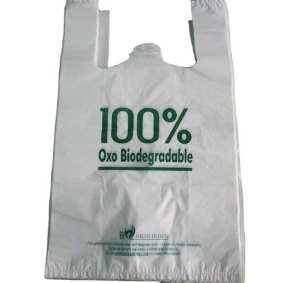 Plastic PBAT, PLA Biodegradable Reusable Shopping Bags Environmentally Friendly