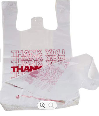 Plastic PBAT, PLA Biodegradable Reusable Shopping Bags Environmentally Friendly