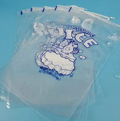 2KG 3KG Polythene Ice Cube Freezer Bags waterproof Recyclable