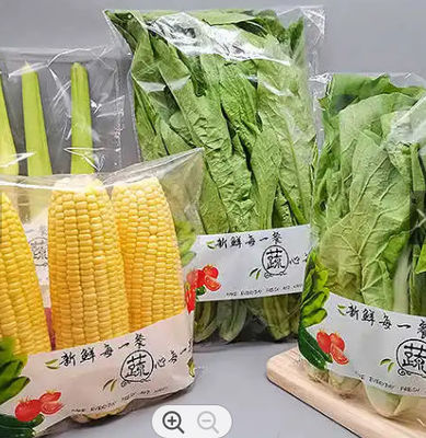 Food Micro Perforated Plastic  Bread Bags Packaging Vegetable Plastic Bags
