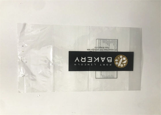 Customized Printed Flat Mouth Plastic Bread Bag Recycling Transparent Food Bags