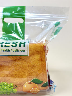 Durable Transparent Plastic Bread Bag with 10 Colours Print for Leakproof Food Storage