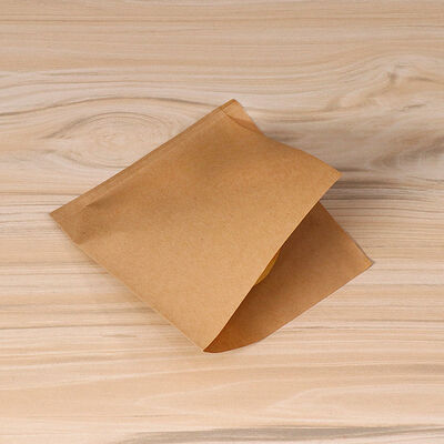 Custom Triangular Kraft Paper Bags, Eco-Friendly Disposable Bags for Snacks & Baked Goods