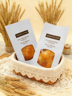 Customized Window SOS Kraft Bakery Bag Bread Bag Food Bag With Clear  Window Use For Baked Food  Tough And Good Tear  Resistance