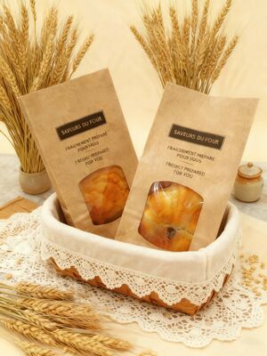 Customized Window SOS Kraft Bakery Bag Bread Bag Food Bag With Clear  Window Use For Baked Food  Tough And Good Tear  Resistance