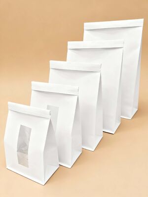 Customized Window SOS Kraft Bakery Bag Bread Bag Food Bag With Clear  Window Use For Baked Food  Tough And Good Tear  Resistance