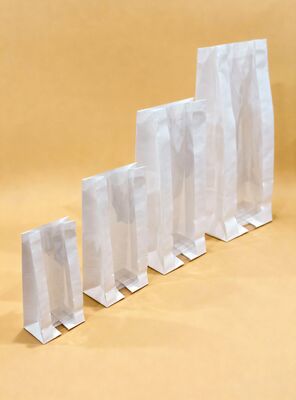 Custom kraft paper  claer window SOS bag Bakery Bag Bread Bag Food Bag