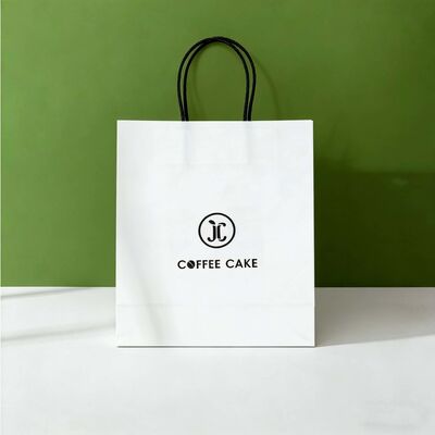 Custom Disposable Kraft Paper  Twisted  Handle  Bag Printing Shopping Bags