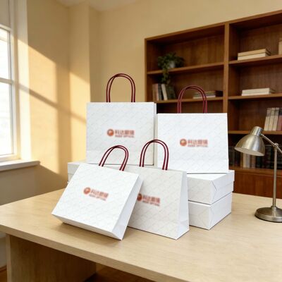 Customizable Disposable Kraft Paper  twisted  handle  Bag Printing  Take Away Bag Shopping Bags