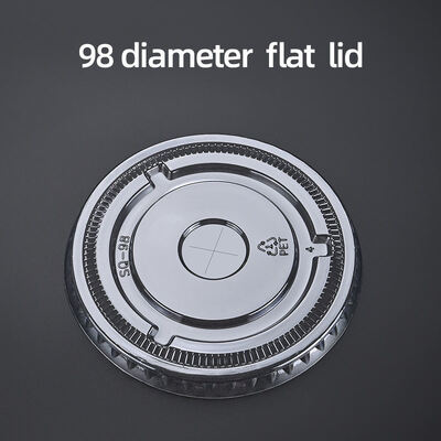 Disposable Design Custom Logo Printed Cold Coffee Cup Takeaway PET Plastic Cups Plastic Cups with Flat Lids