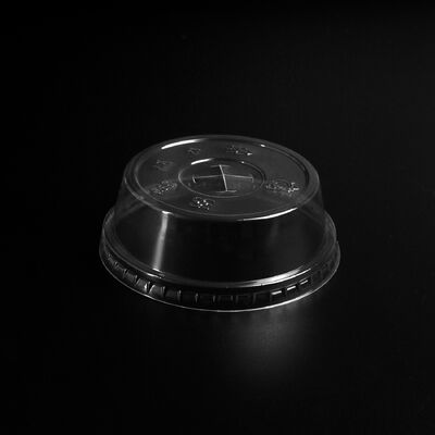 Disposable Custom Logo Printed Cold Coffee Cup PET Plastic Cups with High Lids