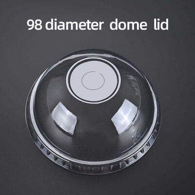 Disposable Custom Logo Printed Dessert Cup PET Plastic Cups with Dome Lids