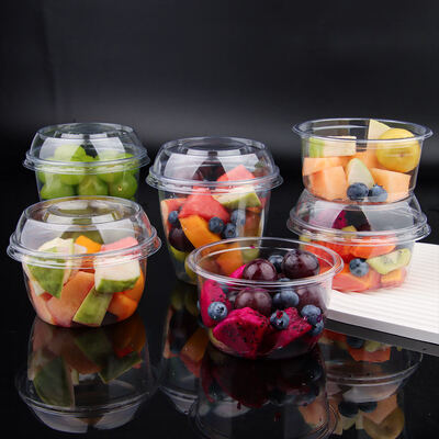 Disposable Custom Logo Dessert Cup PET Plastic Cups with Dome Lids