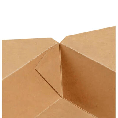 Customized Kraft Paper Lunch Box Food Grade Takeaway Square Bowl