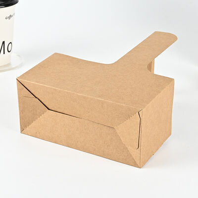 Eco-Friendly Kraft Paper  Beverage Carrier with Handle – Disposable Takeaway Holder for Coffee, Tea & Drinks Delivery