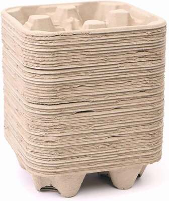 Eco-Friendly Kraft Cardboard Coffee Cup Carriers Disposable Takeaway Holders for Beverage Delivery