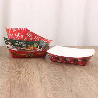 Custom Biodegradable Paper Food Boat Heavy Duty