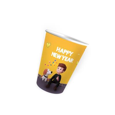 Custom Printed Degradable Wholesale 10 12oz Disposable Double Wall Hot Coffee Paper Cup