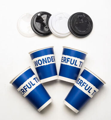Custom Printed Degradable Wholesale 10 12oz Disposable Double Wall Hot Coffee Paper Cup