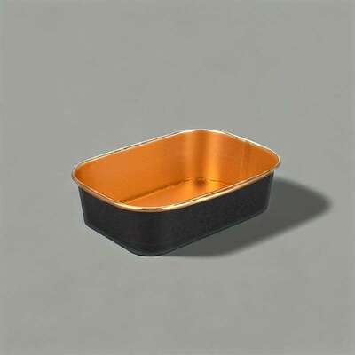 Custom High Quality Gold Foil Silver Foil Paper Salad Box Paper Disposable