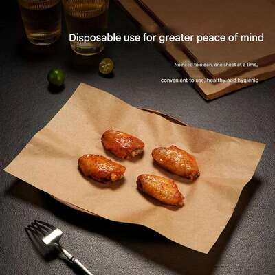 Factory Food Grade Greaseproof Custom Size Silicone Paper Baking Paper