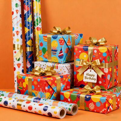 Custom Wholesale Greaseproof Disposable Recyclable Double Side gift packaging paper