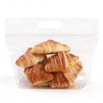 Custom Recyclable Ziplock Plastic Bread Bag Low Moisture For Food Packaging